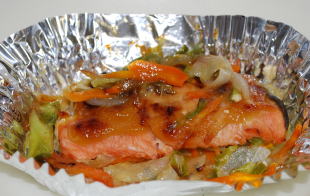 鮭のチャンチャン焼きの写真