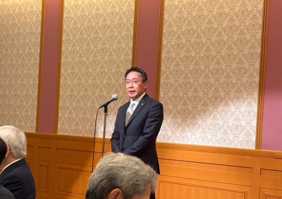 令和7年6月7日、久留米大学医学部第一内科医局親睦会での来賓挨拶