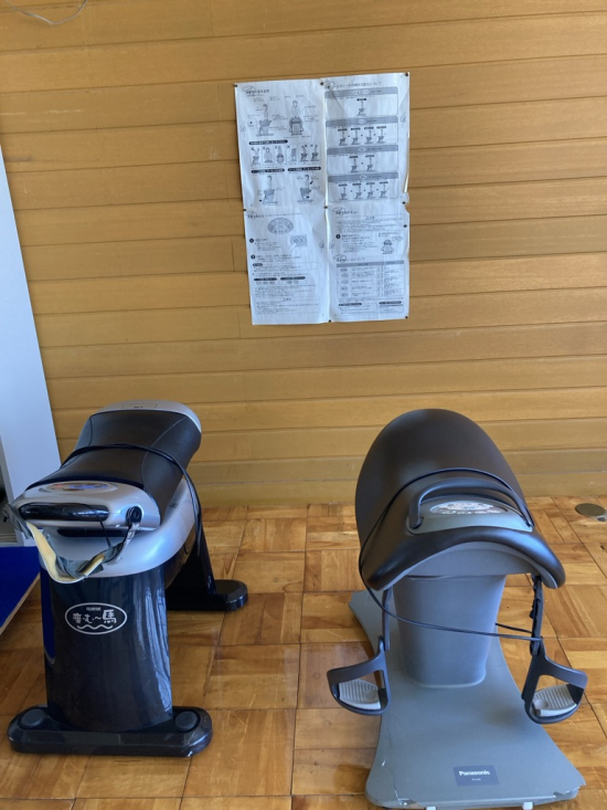 乗馬マシン写真