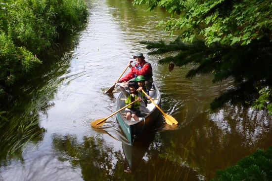 ポー川カヌーの様子