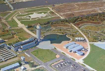 サーモン科学館の航空写真