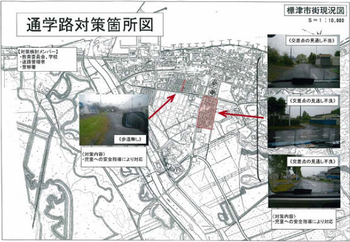 通学路対策箇所図