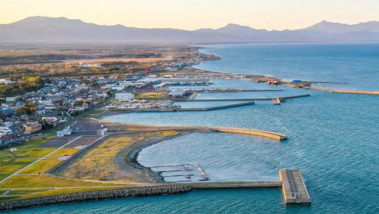 空から撮った標津町