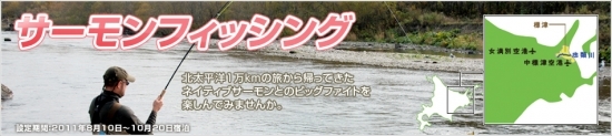 忠類川サーモンフィッシング体験バナー